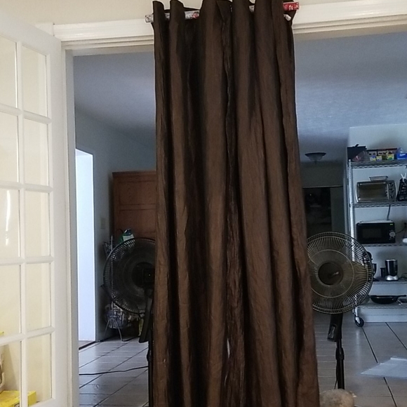 2 Panels Brown Better Homes & Gardens Drapes EUC
